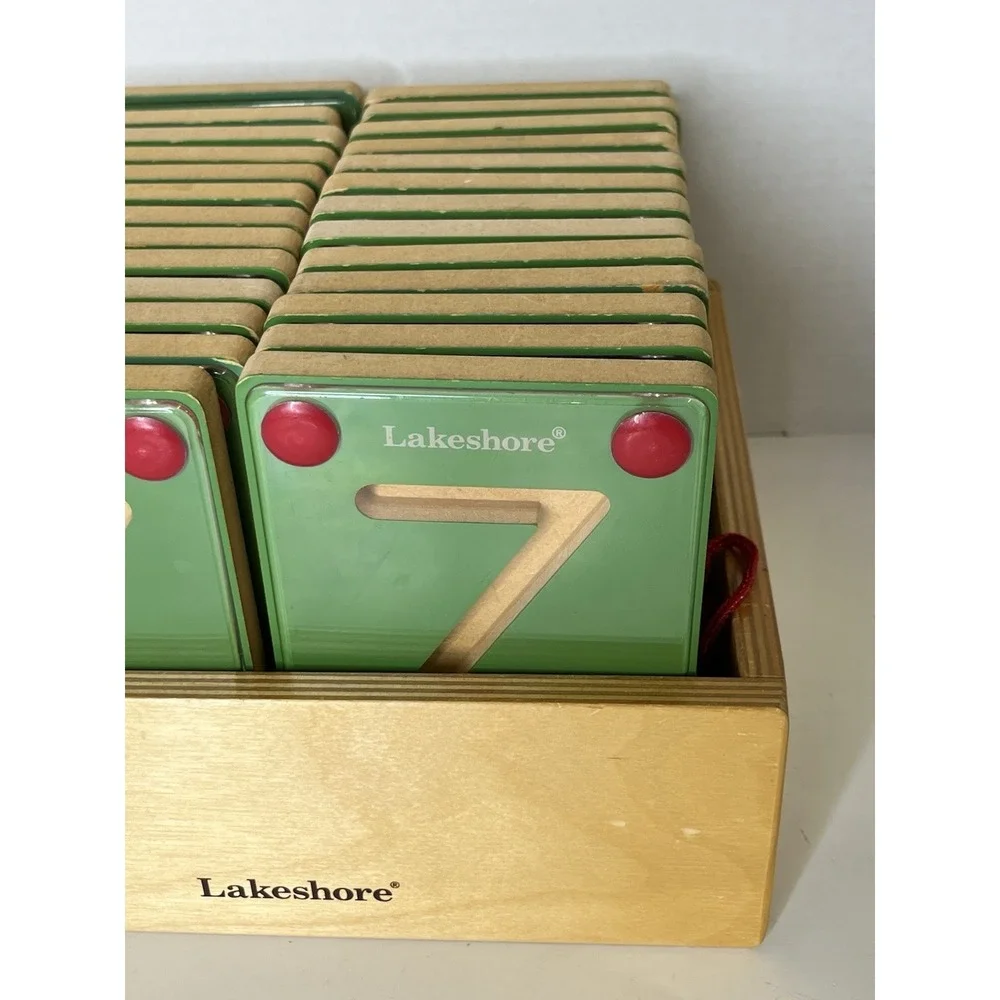 Lakeshore Learning Magnet Wood Alphabet Trace Letters Education ABC Uppercase